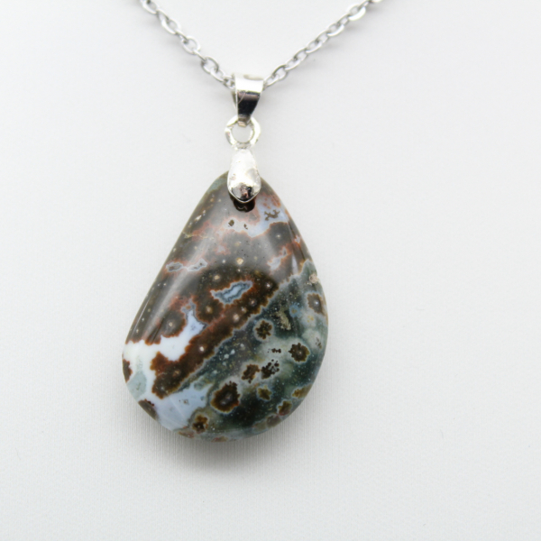 Orbicular Jasper Drop Pendant