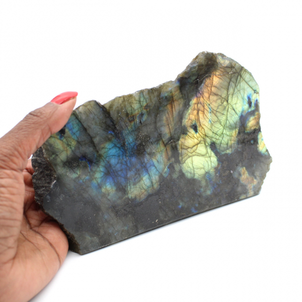 Ornamental Labradorite, One-Sided Polished