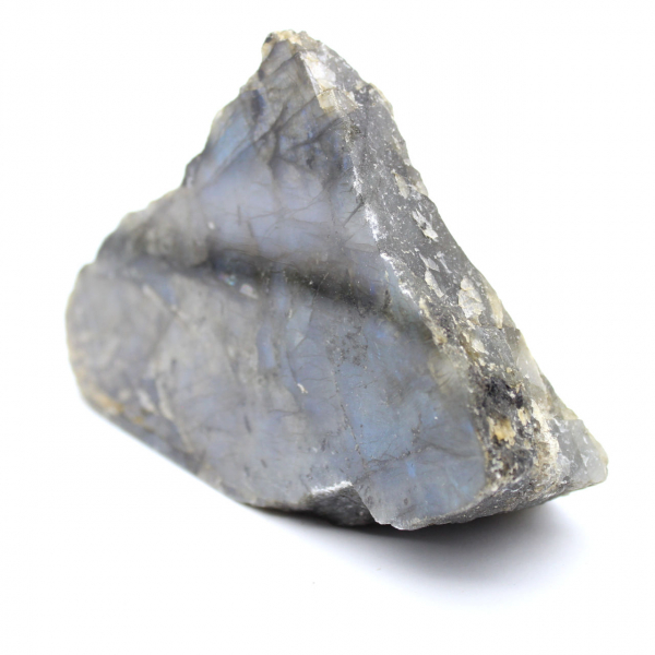 Natural Collectible White Labradorite, One-Sided Polished