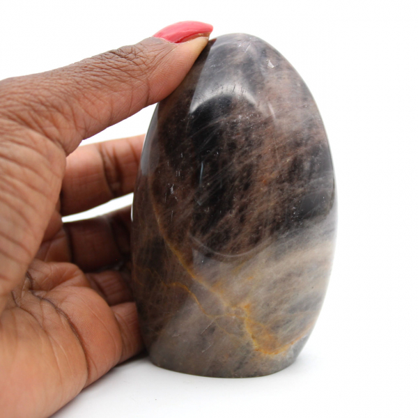 Polished Black Microcline Rock