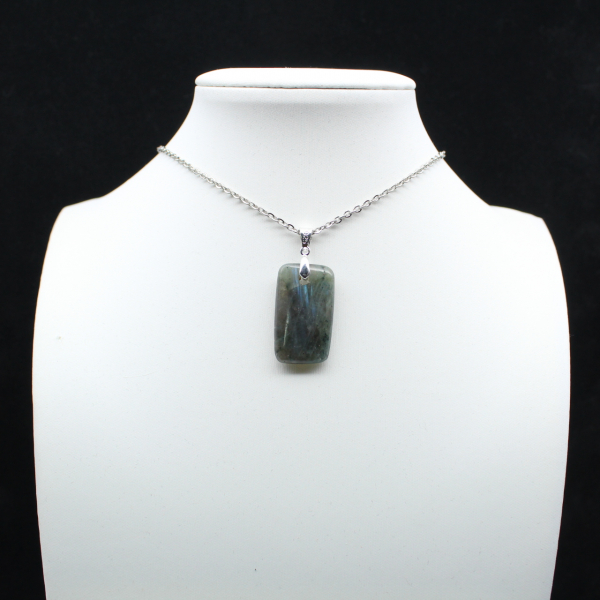 Labradorite rectangular pendant