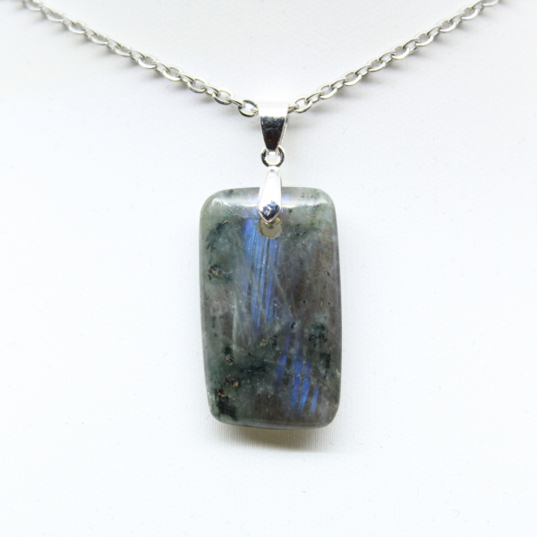 Labradorite rectangular pendant