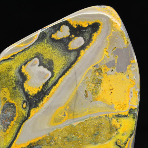 Bumblebee Jasper Ornament, Polished, Vibrant Colors