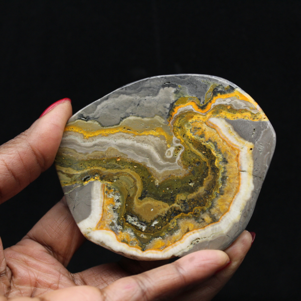 Polished Jasper Bumblebee Ornament, Indonesia, Rare