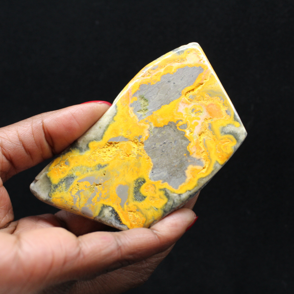 Bumblebee Jasper Polished Ornament Unique Indonesia