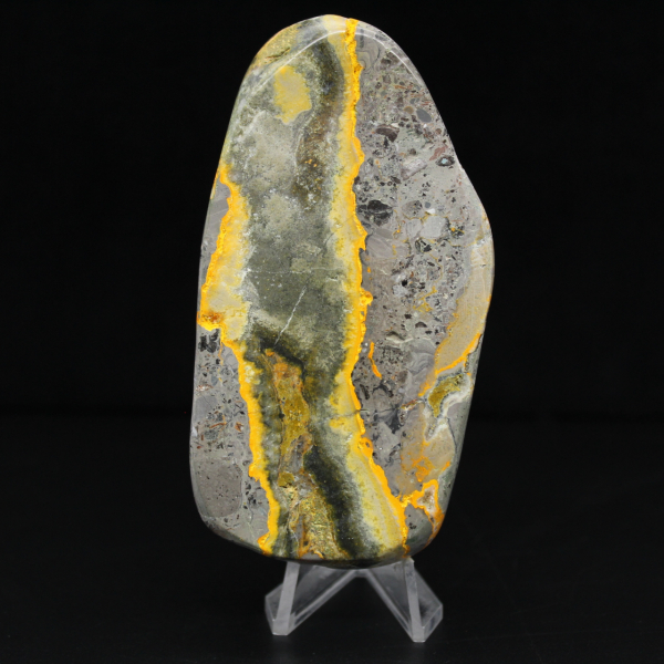 Smooth Stone Jasper Bumblebee Natural Ornament