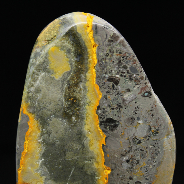 Smooth Stone Jasper Bumblebee Natural Ornament