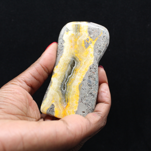 Smooth Jasper Bumblebee Volcanic Stone