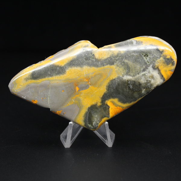 Polished Jasper Bumblebee Micro Coin