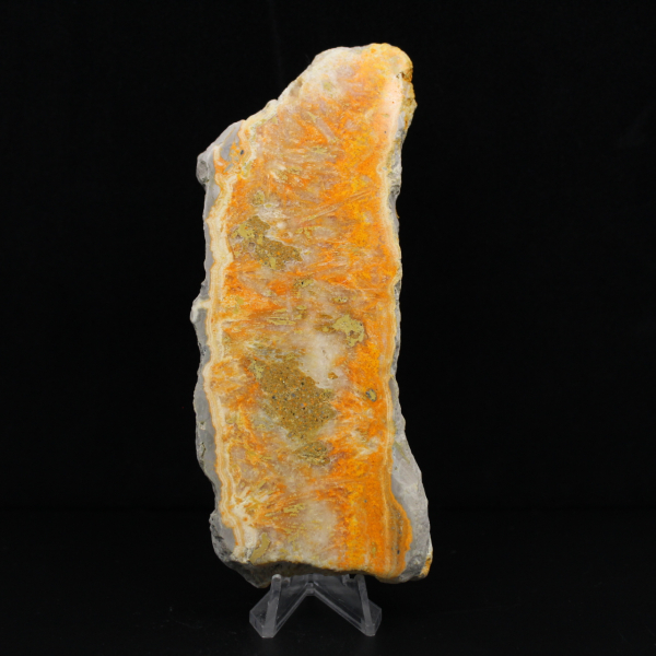 Bumblebee Jasper: Mineral plaque from Indonesia