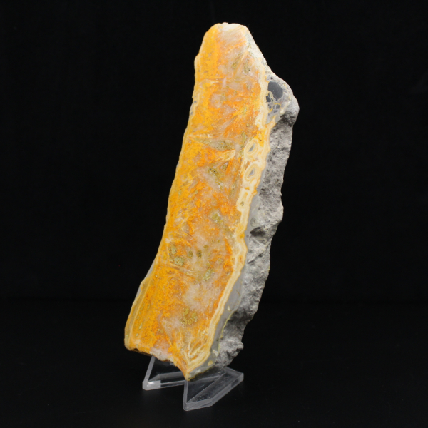 Bumblebee Jasper: Mineral plaque from Indonesia