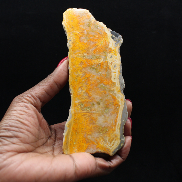 Bumblebee Jasper: Mineral plaque from Indonesia