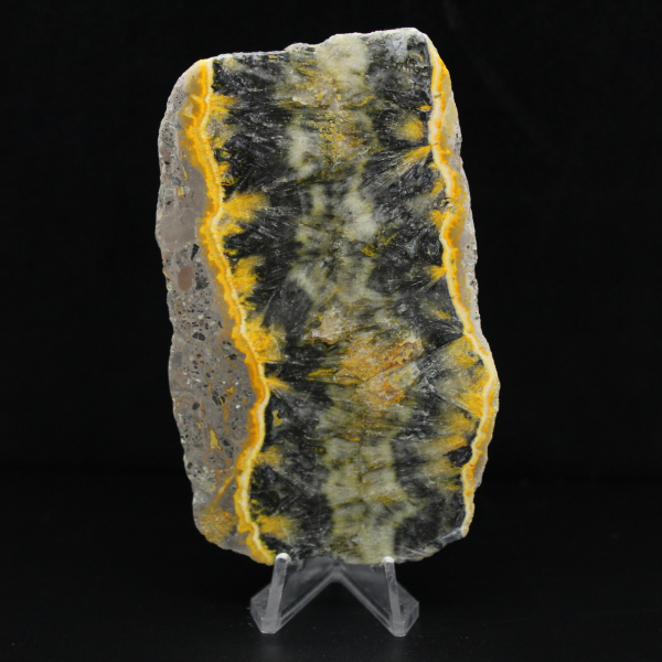 Polished Bumblebee Jasper Thin Plate