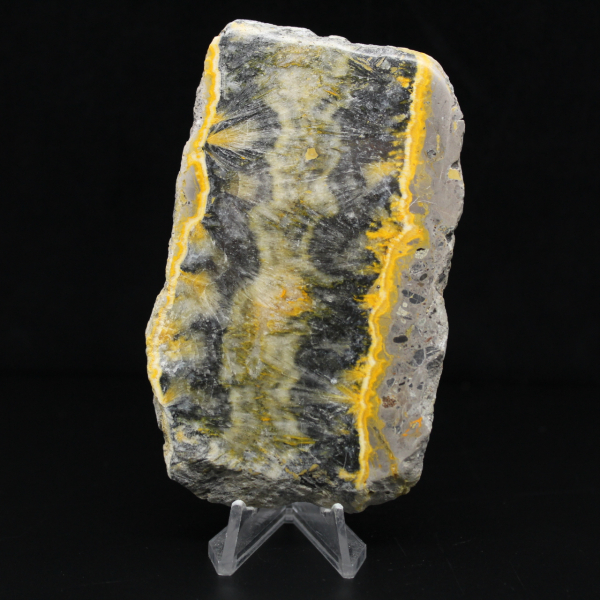 Polished Bumblebee Jasper Thin Plate