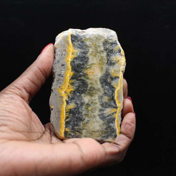Polished Bumblebee Jasper Thin Plate
