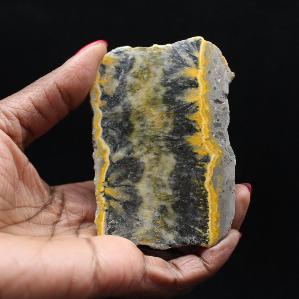 Small sliced specimen of Jasper Bumblebee