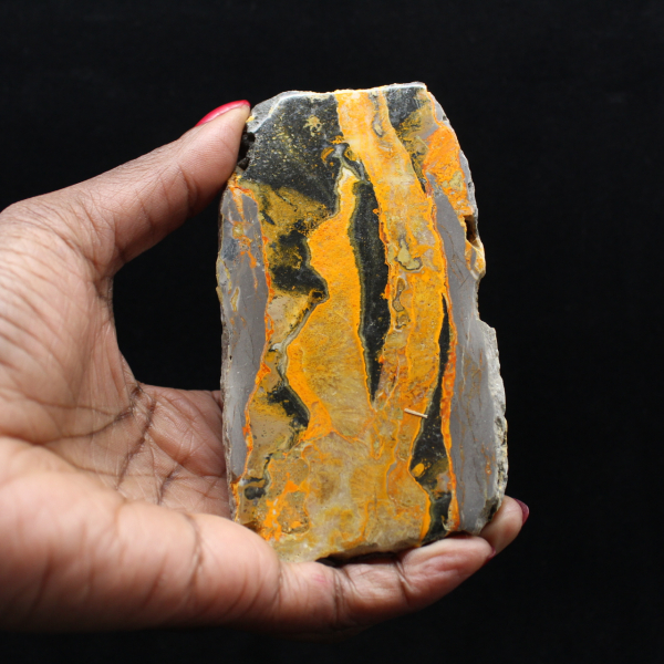 Bumblebee Jasper Plaque - Volcanic Contrast