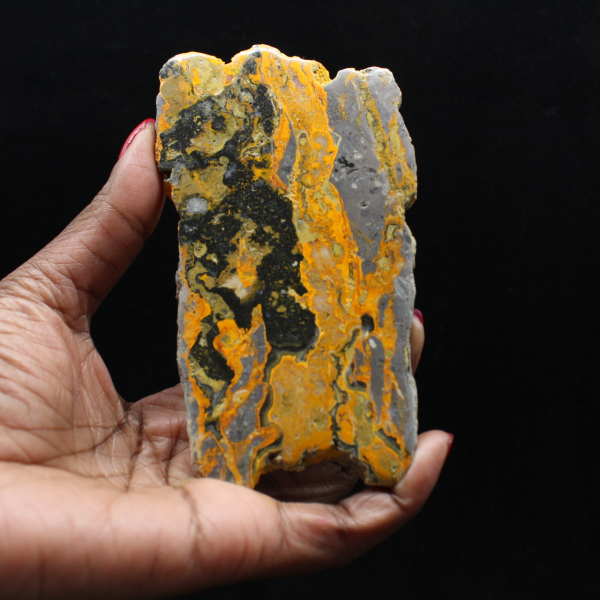 Polished Bumblebee Jasper Elongated Slice