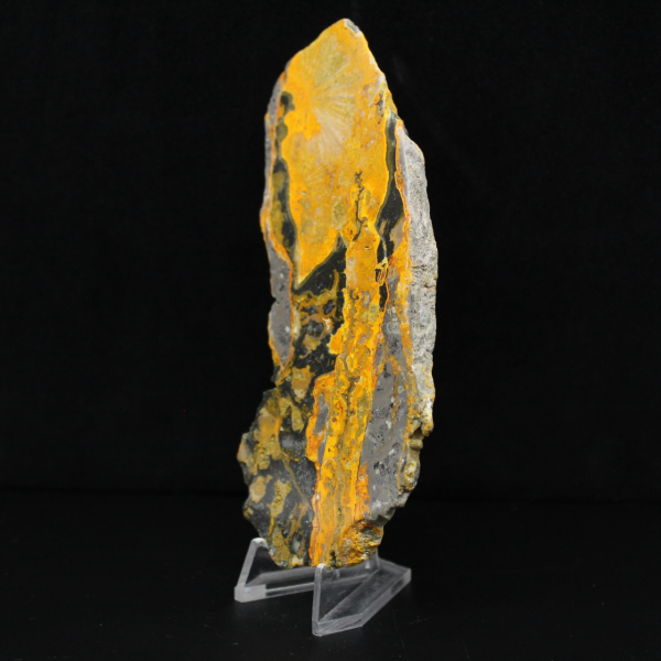 Bumblebee Jasper Slice: Volcanic Aesthetics