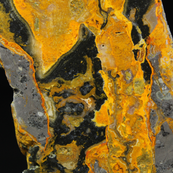 Bumblebee Jasper Slice: Volcanic Aesthetics