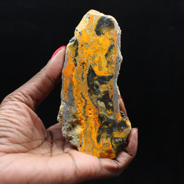 Bumblebee Jasper Slice: Volcanic Aesthetics