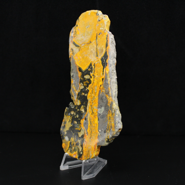 Indonesian Bumblebee Jasper: Sulphurous gypsum plate