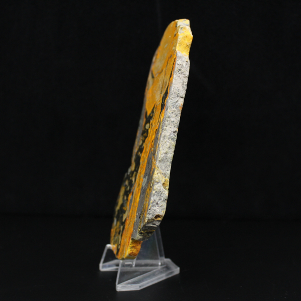 Indonesian Bumblebee Jasper: Sulphurous gypsum plate