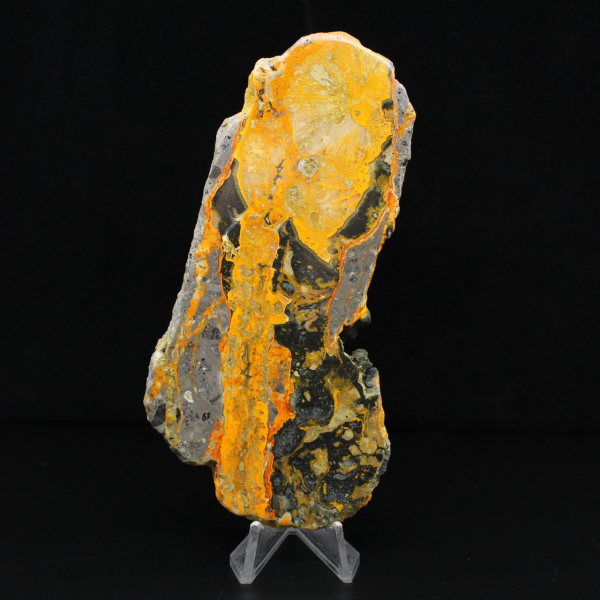 Indonesian Bumblebee Jasper: Sulphurous gypsum plate