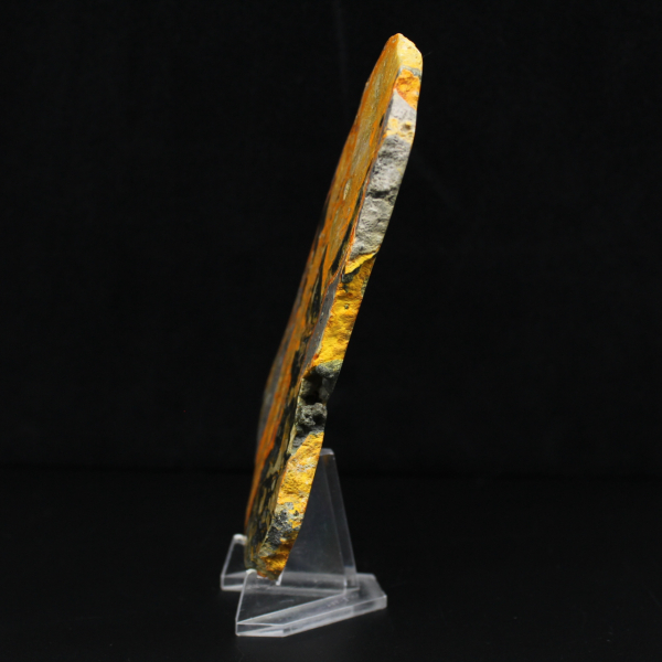 Indonesian Bumblebee Jasper: Sulphurous gypsum plate