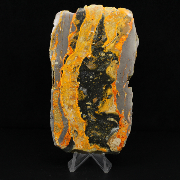 Bumblebee Jasper: High-quality polished plaque