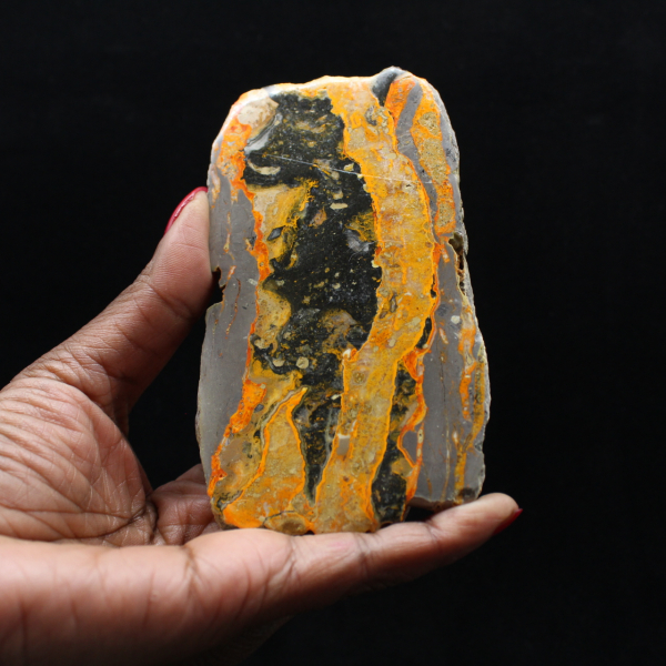 Bumblebee Jasper: High-quality polished plaque