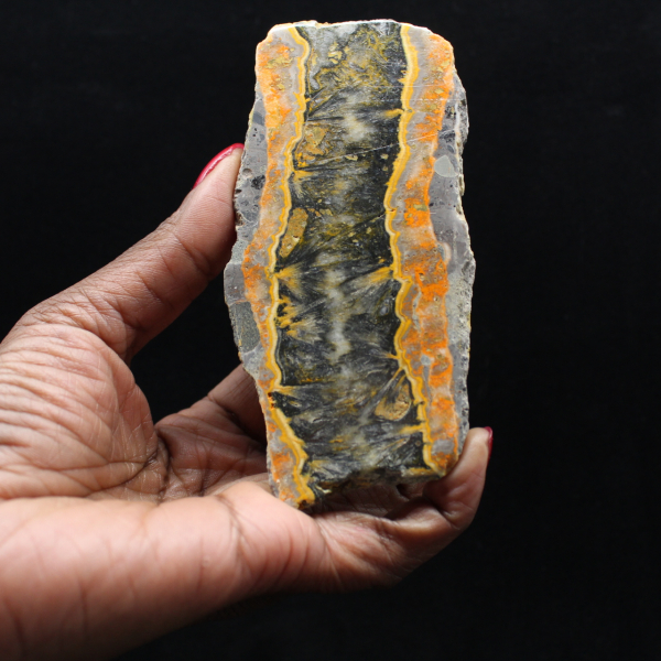 Bumblebee Jasper Slice - Sedimentary Relief