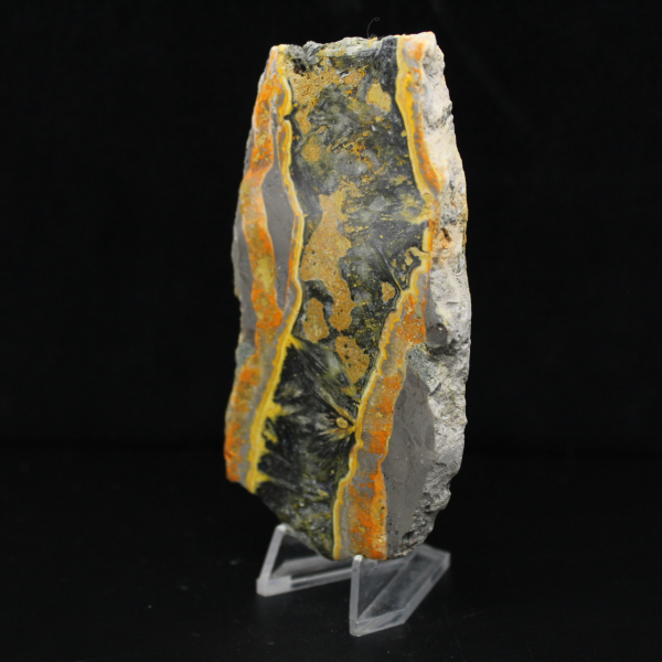 Thick slice of polished Bumblebee Jasper