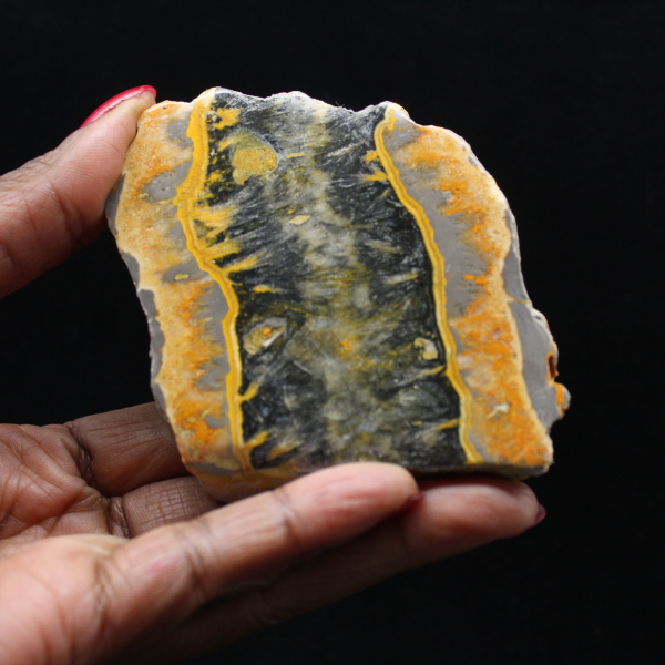 Bumblebee Jasper: square sedimentary plate