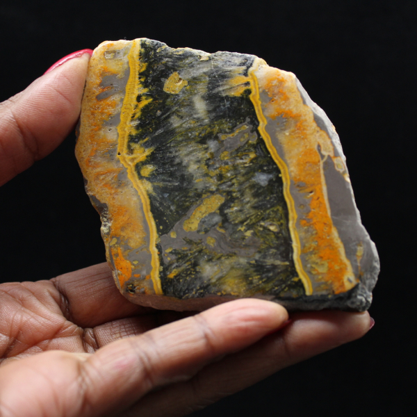 Bumblebee Jasper Plaque - Mineral Balance