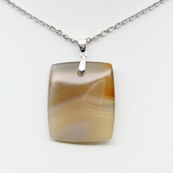 Banded agate pendant