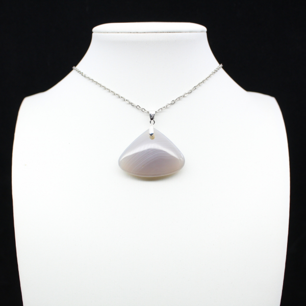 Banded agate pendant