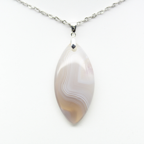 Banded agate pendant
