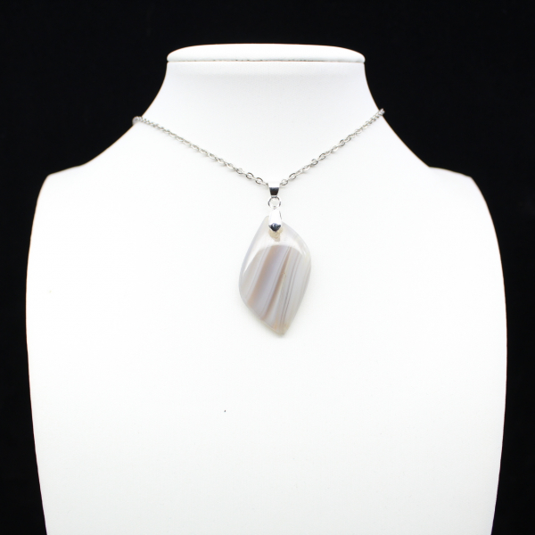 Banded agate pendant