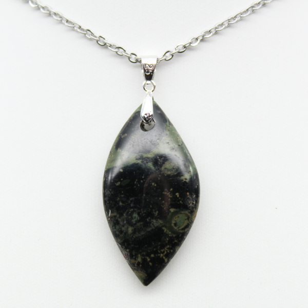 Kambamba Jasper Leaf Pendant