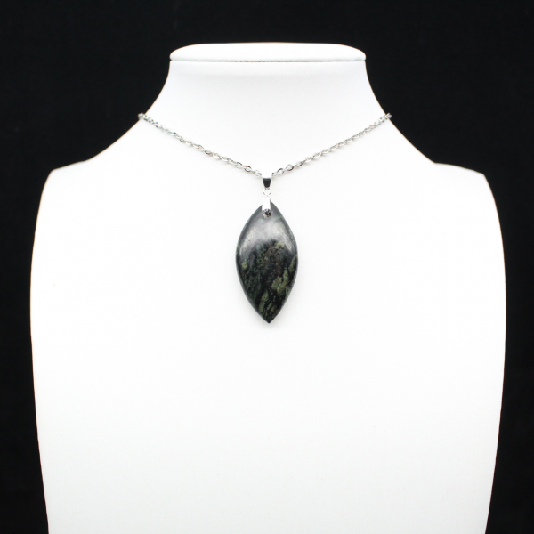 Kambamba Jasper Leaf Pendant