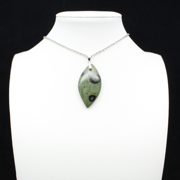 Kambamba Jasper Leaf Pendant
