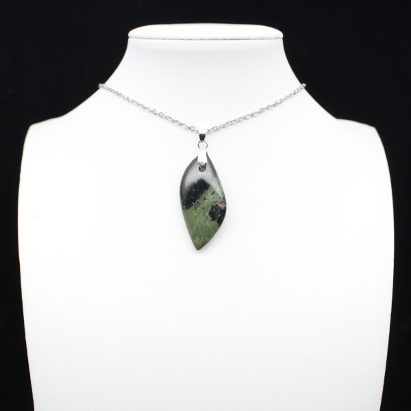 Kambamba Jasper Leaf Pendant