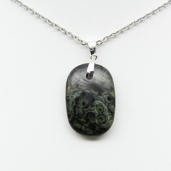 Oval shaped Kambamba Jasper pendant