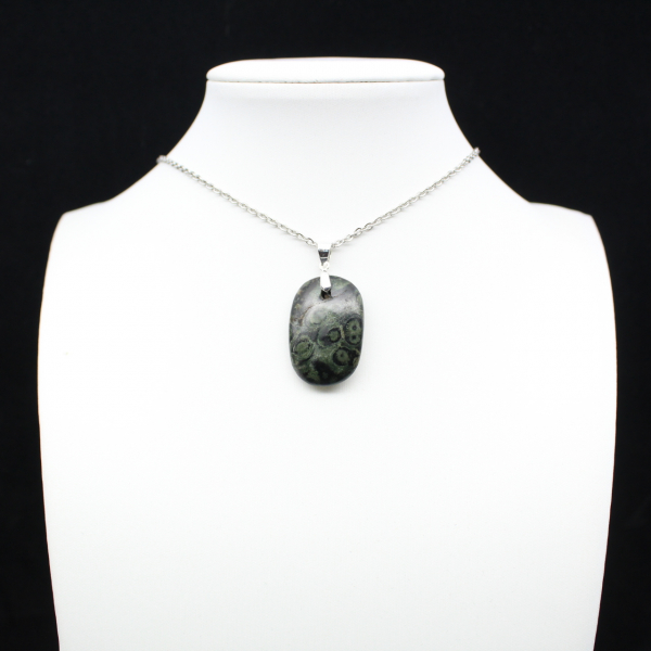 Oval shaped Kambamba Jasper pendant