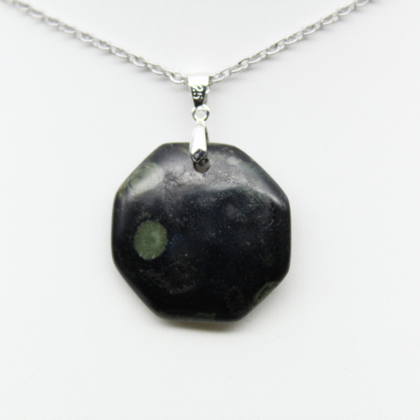 Octagon shaped Kambamba Jasper pendant