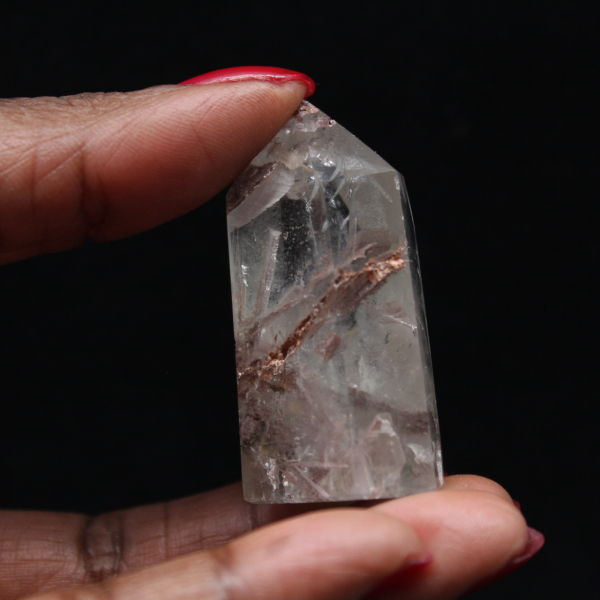 Quartz prism with inclusion