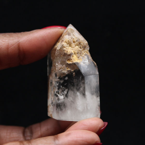 Quartz prism with inclusion