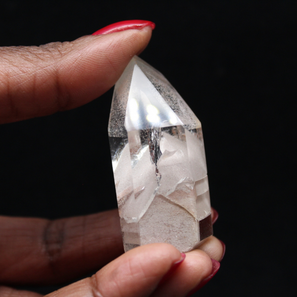 Quartz prism with inclusion