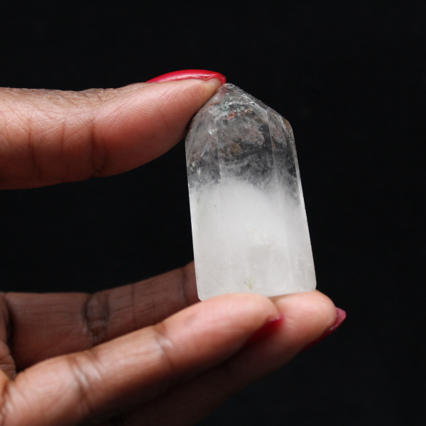 Quartz prism with inclusion